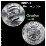 1997-d Kennedy Half Dollar 50c Grades GEM+ Unc