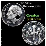 Proof 2002-s Roosevelt Dime 10c Grades GEM++ Proof