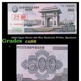 2008 Upper Korea 500 Won Banknote P#?63s, Specimen