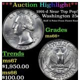 ***Auction Highlight*** 1991-d Washington Quarter
