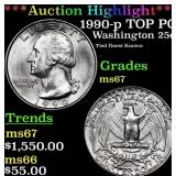 ***Auction Highlight*** 1990-p Washington Quarter