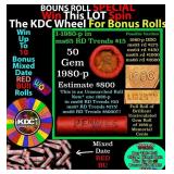 1-10 FREE BU RED Penny rolls with win of this 1980