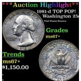 ***Auction Highlight*** 1981-d Washington Quarter