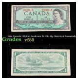 1954 Canada 1 Dollar Banknote P# 75b, Sig. Beattie