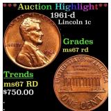 ***Auction Highlight*** 1961-d Lincoln Cent 1c Gra
