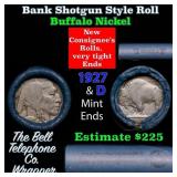 Buffalo Nickel Shotgun Roll in Old Bank Style 