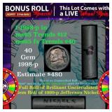 CRAZY Nickel Wheel Buy THIS 1998-p solid  BU Jeffe