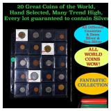 20 Great Coins of the World, hand selected, many t