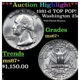 ***Auction Highlight*** 1981-d Washington Quarter