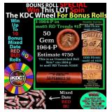 CRAZY Penny Wheel Buy THIS 1964-p solid Red BU Lin