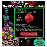CRAZY Penny Wheel Buy THIS 1960-d solid Red BU Lin