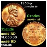 1956-p Lincoln Cent 1c Grades GEM++ RD