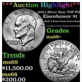 ***Auction Highlight*** 1974-s Silver Eisenhower D