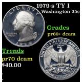 Proof 1979-s TY I Washington Quarter 25c Grades GE