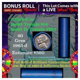 CRAZY Nickel Wheel Buy THIS 1963-d solid  BU Jeffe