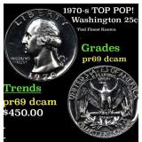 Proof 1970-s Washington Quarter TOP POP! 25c Grade