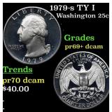 Proof 1979-s TY I Washington Quarter 25c Grades GE