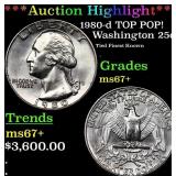 ***Auction Highlight*** 1980-d Washington Quarter