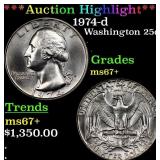 ***Auction Highlight*** 1974-d Washington Quarter