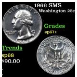 1966 SMS Washington Quarter 25c Grades sp67