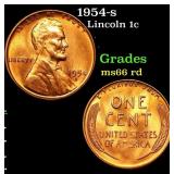 1954-s Lincoln Cent 1c Grades GEM+ Unc RD