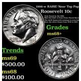1996-w Roosevelt Dime RARE! Near Top Pop! 10c Grad