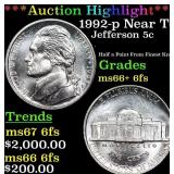 ***Auction Highlight*** 1992-p Jefferson Nickel Ne