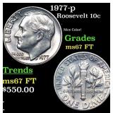 1977-p Roosevelt Dime 10c Grades GEM++ FT