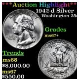 ***Auction Highlight*** 1942-d Washington Quarter