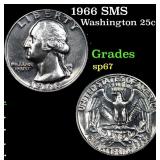1966 SMS Washington Quarter 25c Grades sp67