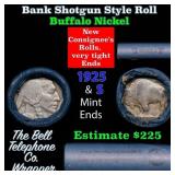 Buffalo Nickel Shotgun Roll in Old Bank Style 