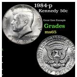 1984-p Kennedy Half Dollar 50c Grades GEM Unc