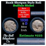 Buffalo Nickel Shotgun Roll in Old Bank Style 
