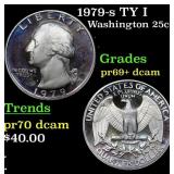 Proof 1979-s TY I Washington Quarter 25c Grades GE