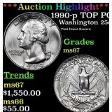 ***Auction Highlight*** 1990-p Washington Quarter
