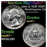 ***Auction Highlight*** 1987-d Washington Quarter