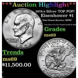 ***Auction Highlight*** 1974-s Silver Eisenhower D