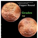 1oz .999 Fine Copper Bullion Round - Walking Liber