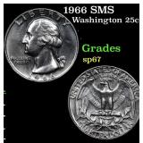 1966 SMS Washington Quarter 25c Grades sp67