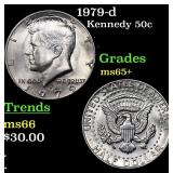 1979-d Kennedy Half Dollar 50c Grades GEM+ Unc