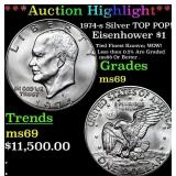 ***Auction Highlight*** 1974-s Silver Eisenhower D