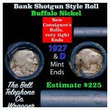 Buffalo Nickel Shotgun Roll in Old Bank Style 