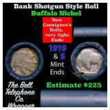 Buffalo Nickel Shotgun Roll in Old Bank Style 