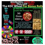 1-10 FREE BU RED Penny rolls with win of this 1963