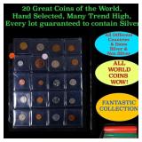 20 Great Coins of the World, hand selected, many t