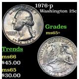 1976-p Washington Quarter 25c Grades GEM+ Unc