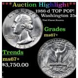 ***Auction Highlight*** 1986-d Washington Quarter