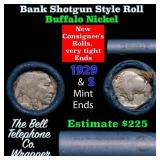 Buffalo Nickel Shotgun Roll in Old Bank Style 