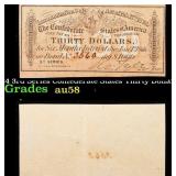 1864 3rd Series Confederate States Thirty Dollars