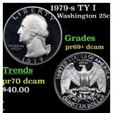 Proof 1979-s TY I Washington Quarter 25c Grades GE